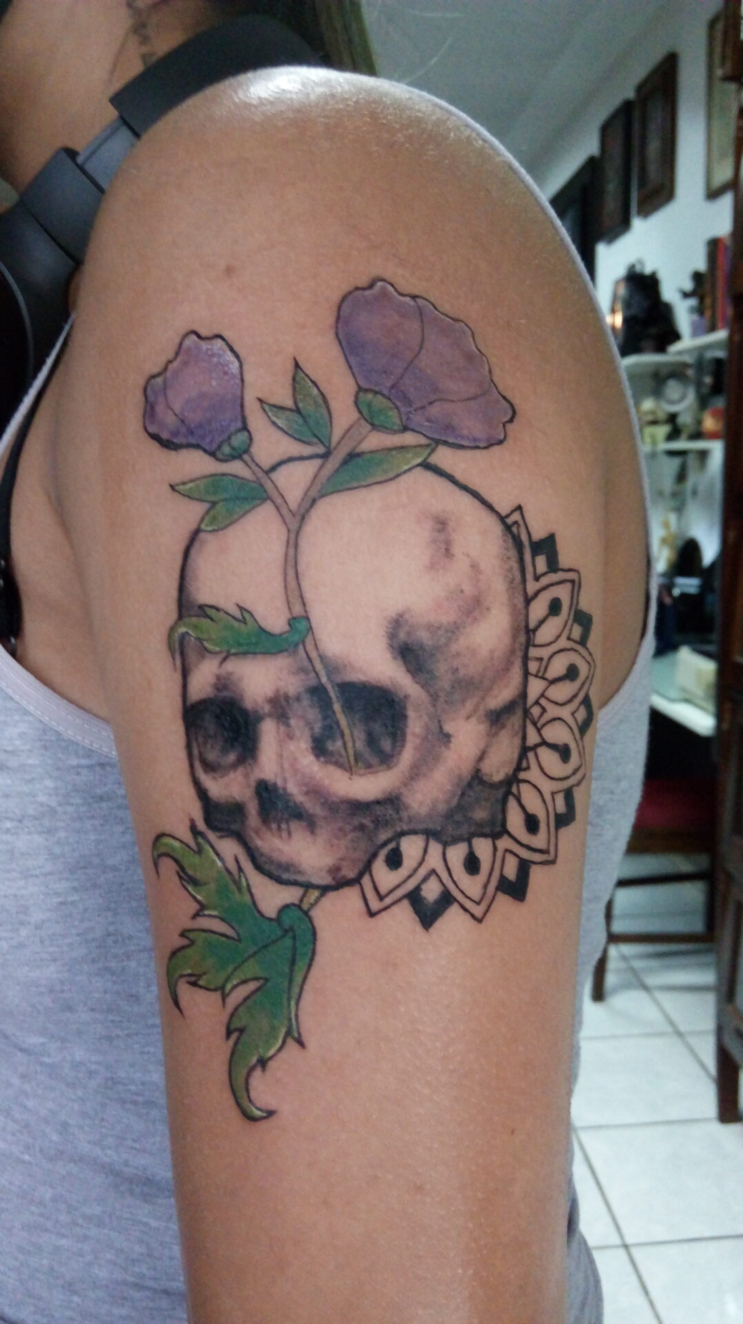 Flowers Mandala Skull — Daniel Ferraz Ramos